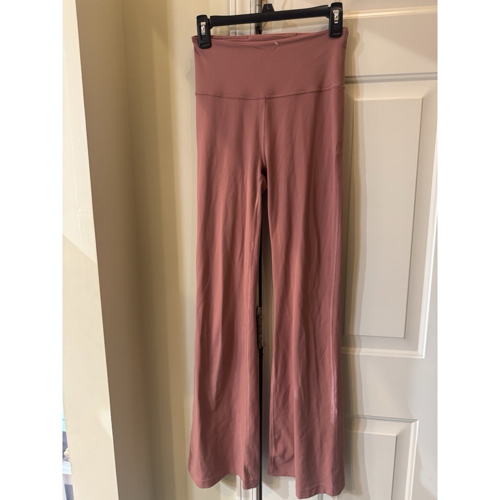 Lululemon Groove Pant Super High‎ Rise Flare Nulu 32.5" Size  6 Brier Rose 55947